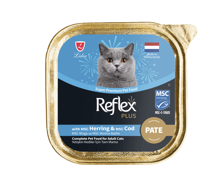 REFLEX PLUS MSC RİNGA VE MSC MORİNA BALIKLI KEDİ MAMASI 85G