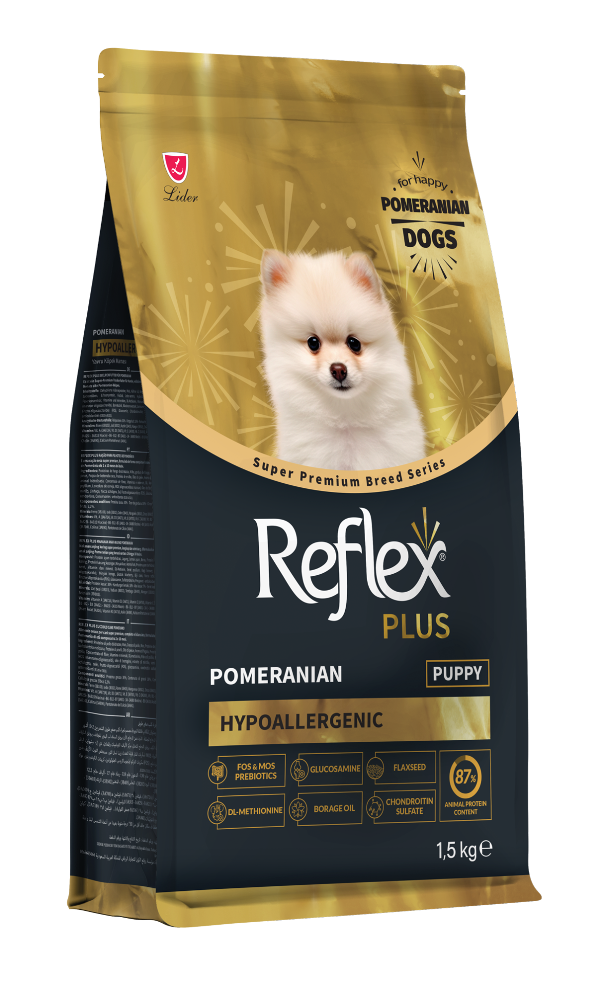 Reflex Plus Pomeranian Yavru Köpek Maması 1,5kg