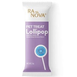 Ranova Yaban Mersini Aromalı Dondurularak Kurutulmuş Kedi Ödülü Lolipop 1.4 Gr