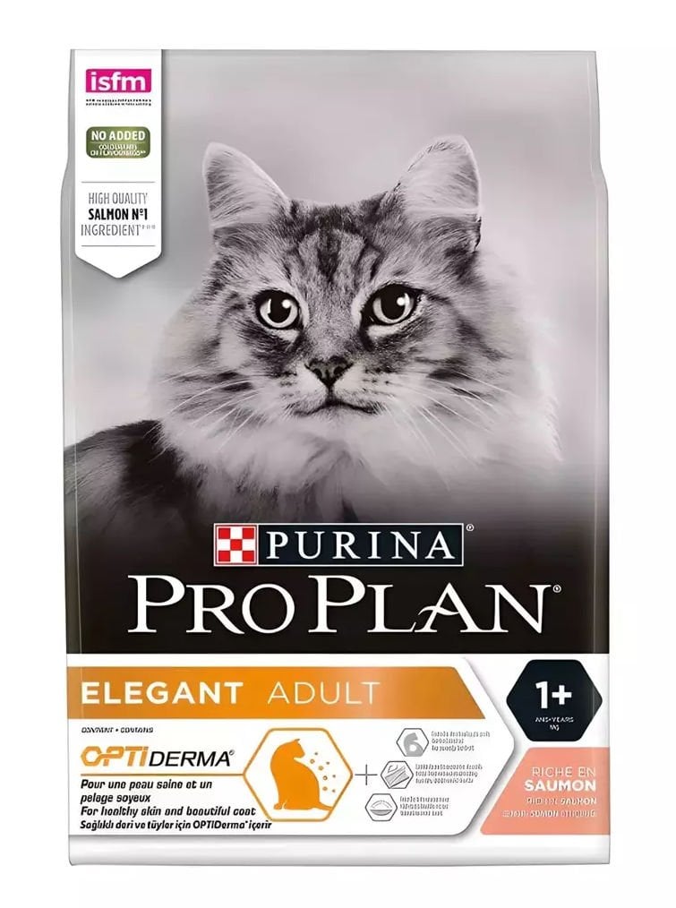 Pro Plan 3 kg Elegant-Derma Somonlu Yetişkin Kedi Maması