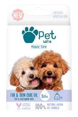 Pet Love Köpekler İçin Tüy Bakım Yağı 5x1 Ml %100 Doğal Argan Yağlı