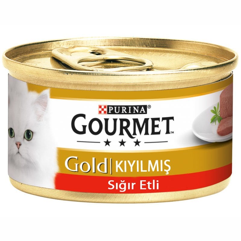 Purina Gourmet 85 gr Gold Parça Sığır Etli Kedi Konservesi