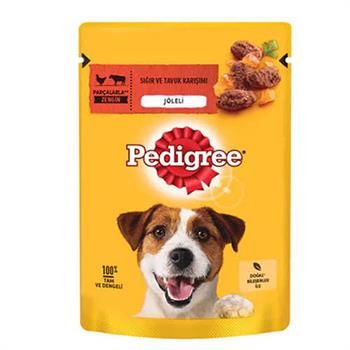 Pedigree Pouch Sığır ve Tavuk Etli  Köpek Konservesi 100gr