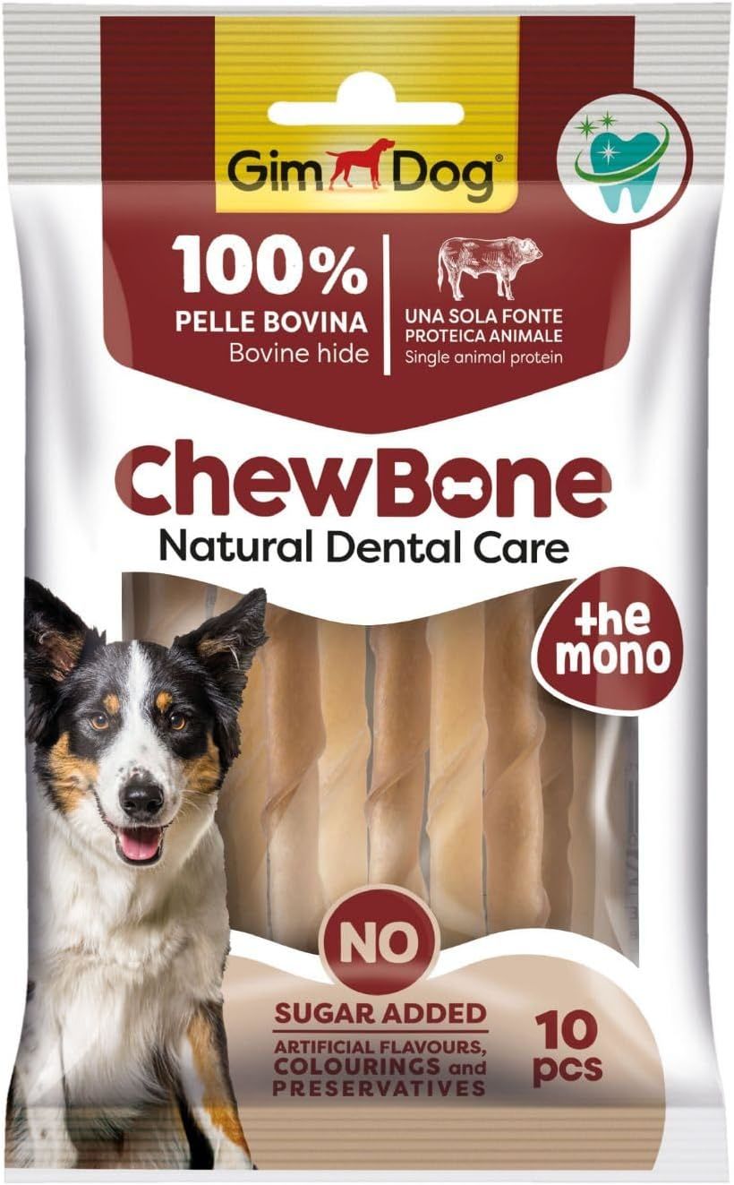Gimdog ChewBone 5'' 80 gr 10'lu Naturel Çiğneme Kemiği