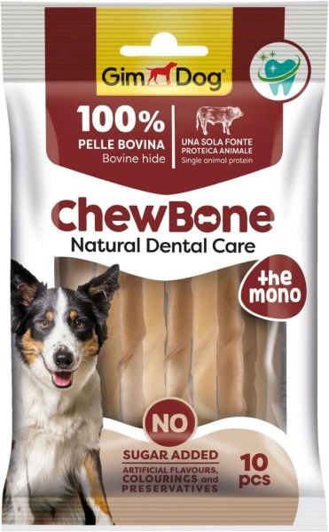 Gimdog ChewBone 5'' 80 gr 10'lu Naturel Çiğneme Kemiği