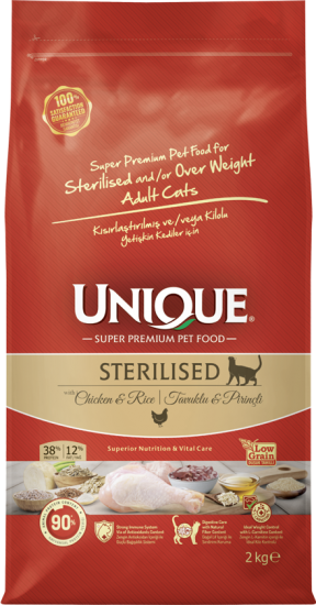 Unique Tavuklu 1.5 kg Kısırlaştırılmış Yetişkin Kedi Maması