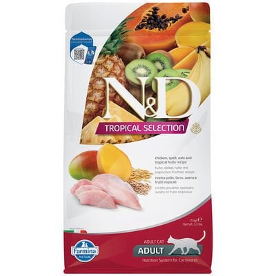 N&D Tropical Selection Tavuk Etli 1.5 kg Yetişkin Kedi Maması
