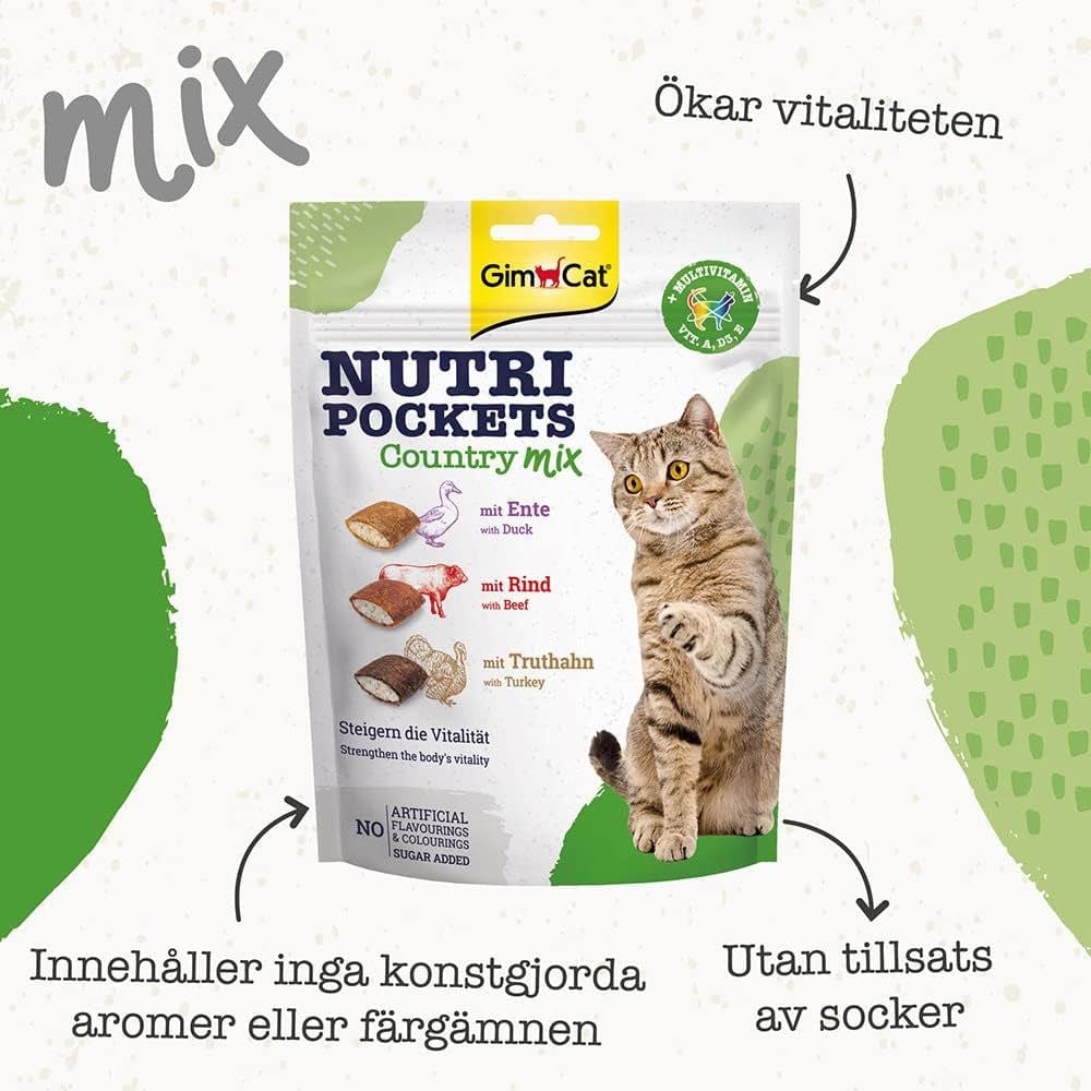 Gimcat Nutri Pockets Country Mix 150 gr Kedi Ödülü