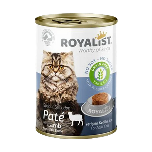 Royalist Pate Kuzu Etli Yetişkin Konserve Kedi Maması 400 gr