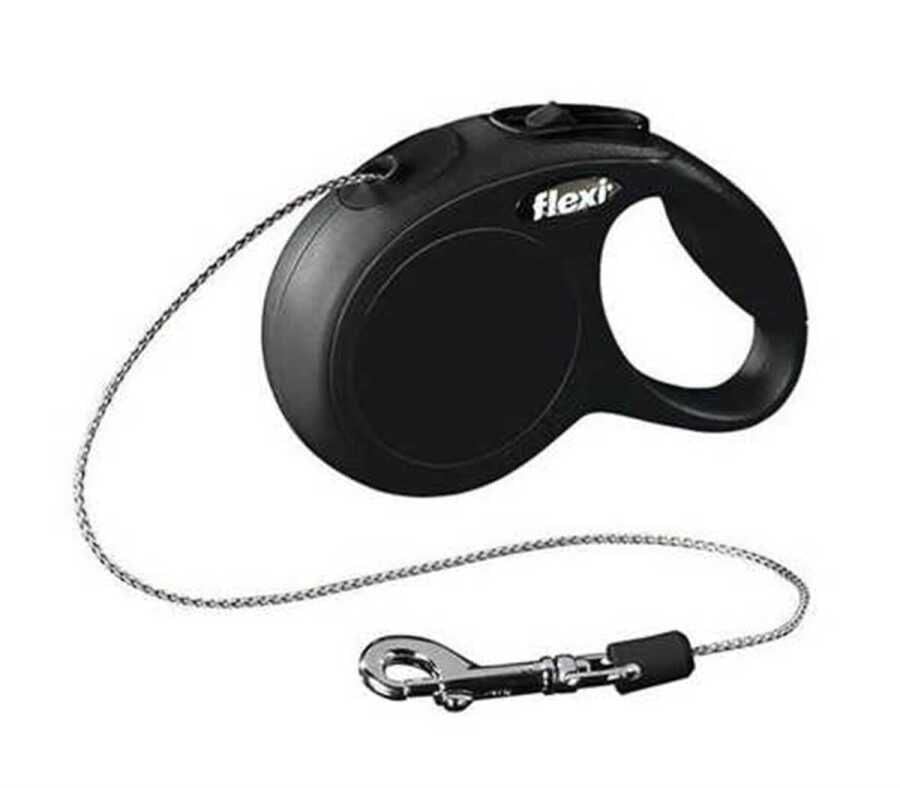 Flexi New Classic XS Beden Siyah 3MT İpli Tasma