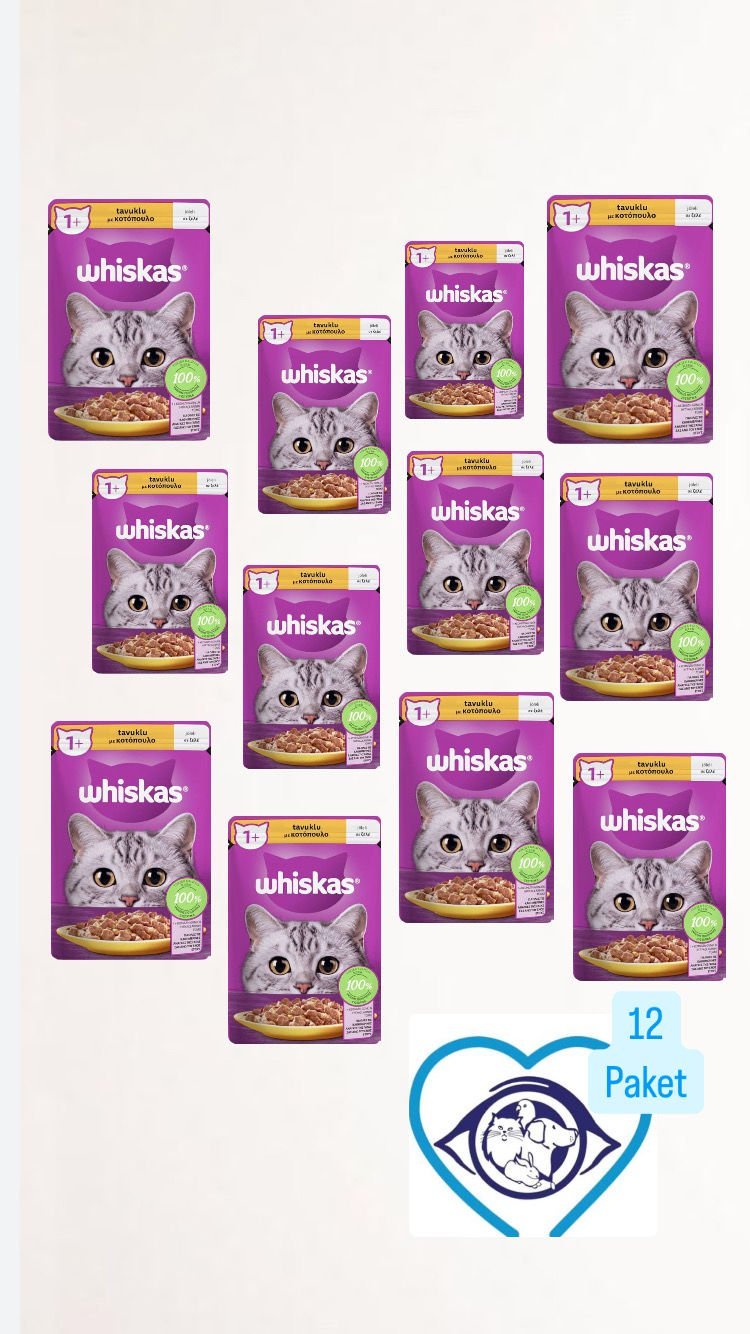 Whiskas Jöleli Tavuklu 85 gr 12'li Yetişkin Kedi Yaş Maması
