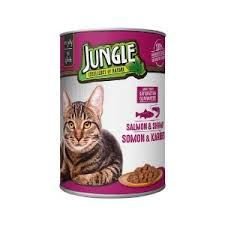 Jungle 1 Adet Kedi 415 Gr Somonlu-Karidesli Konserve Maması