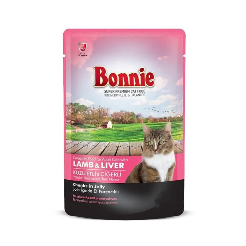 Bonnie Pouch Ciğerli Kedi Maması 85gr