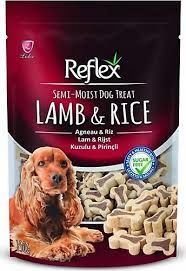 Reflex Kuzulu ve Pirinçli Yarı Yumuşak Köpek Ödül Maması 150gr