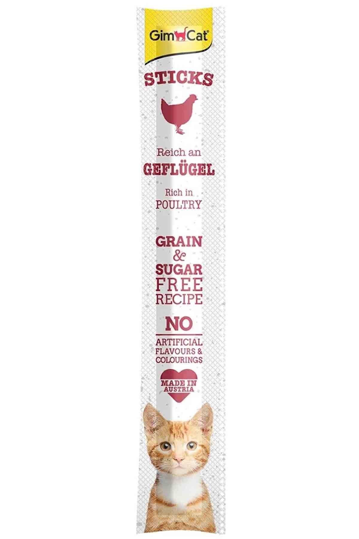 GimCat Sticks Kümes Hayvanlı Kedi Ödül Çubuğu 5g