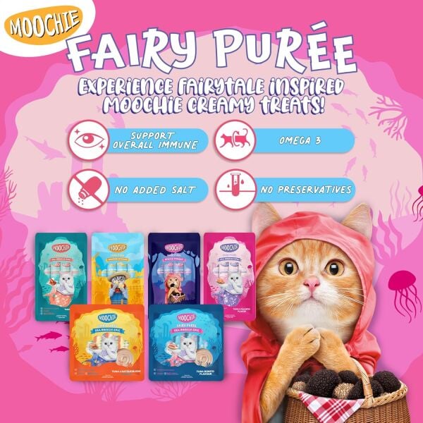 Moochie Tavuklu-Papatyalı 15 gr 5'li Sıvı Kedi Ödül Maması