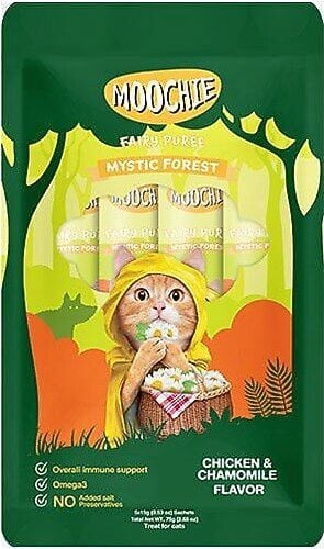 Moochie Tavuklu-Papatyalı 15 gr 5'li Sıvı Kedi Ödül Maması