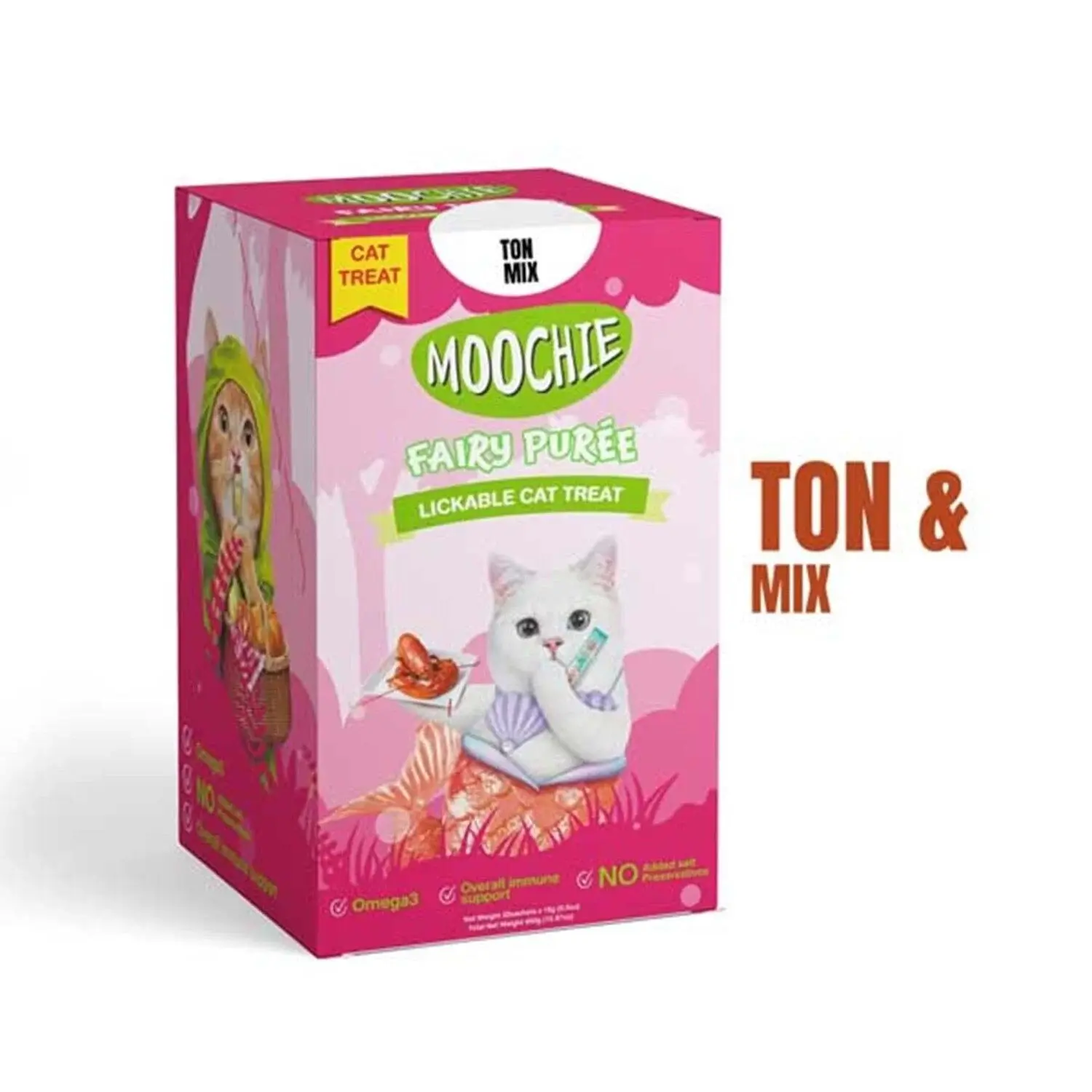 Moochie Sıvı Kedi Ödülü Ton-Mix  30 x 15gr