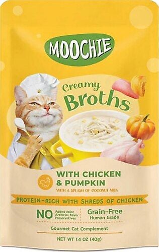 MOOCHIE Tavuklu ve Bal Kabaklı Kedi Çorbası 40gr