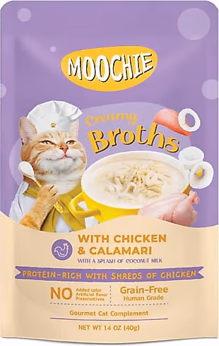 MOOCHIE Tavuklu ve Kalamarlı Kedi Çorbası 40gr