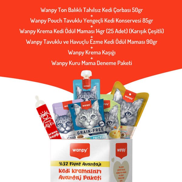 Wanpy BOX Kedi Krema Avantaj Paketi