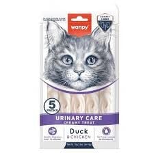 Wanpy Urinary Care Ördekli ve Tavuklu Üriner Sistem Desteği Krema Kedi Ödül Maması 14gr (5'li)