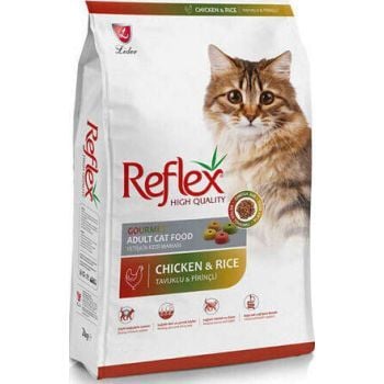 Reflex Renkli Tavuklu ve Pirinçli Yetişkin Kedi Maması 15 Kg