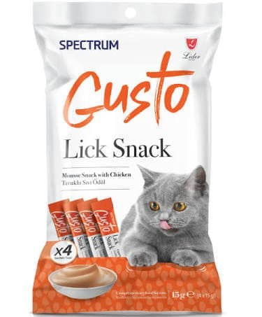 Spectrum Gusto Tavuklu Krema Kedi Ödül Maması 15gr (4'lü)