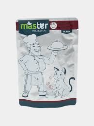 Master Pouch Jöle İçinde Dana Etli Yetişkin Kedi Konservesi 80gr