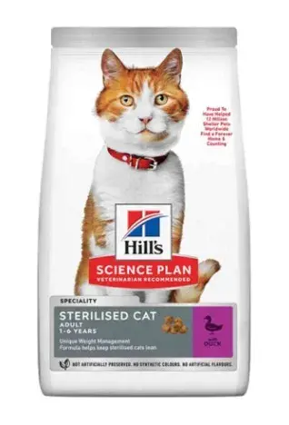 Hills Sterilised Ördekli Kısır Kedi Maması 10 KG