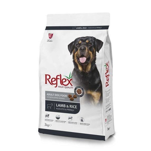 Reflex Kuzulu Pirinçli Yetişkin Köpek Maması 3kg