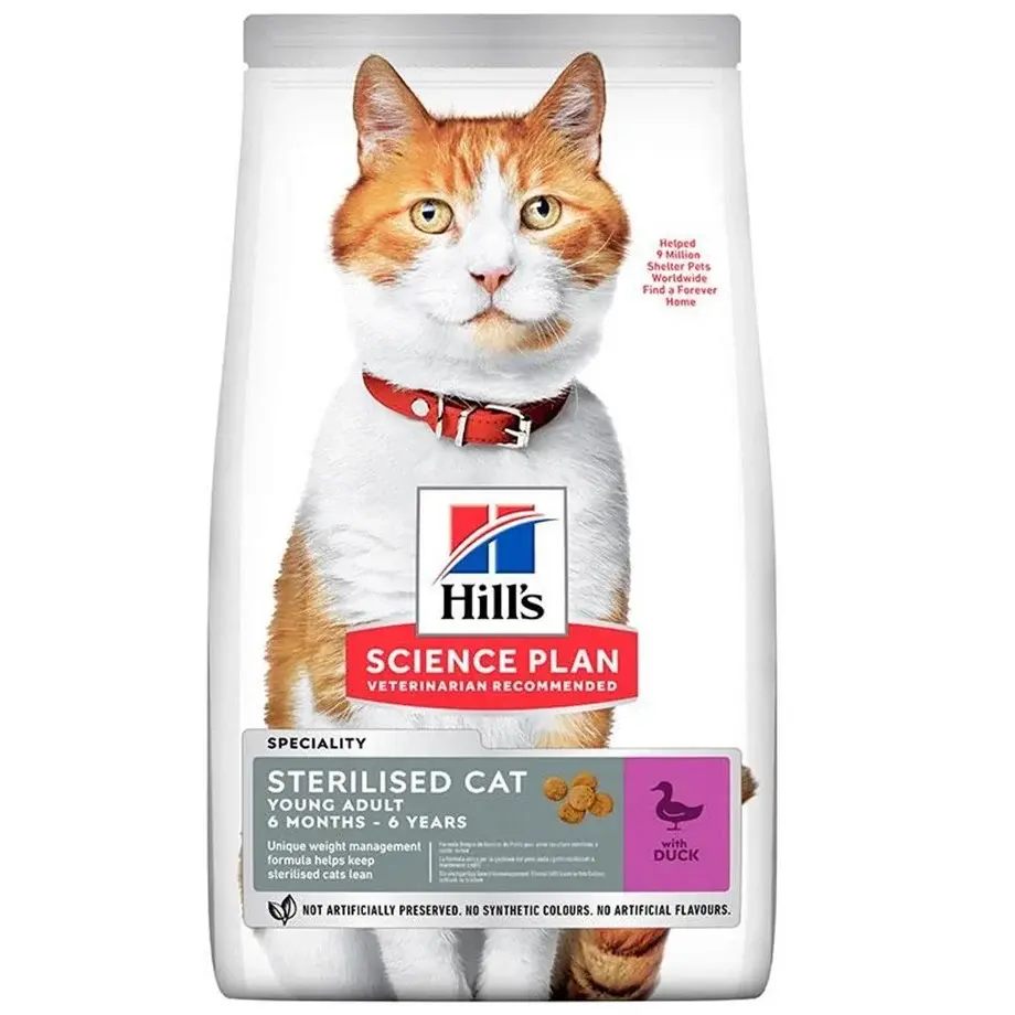 Hill's SCIENCE PLAN Ördekli Kısırlaştırılmış Kedi Maması 1,5kg