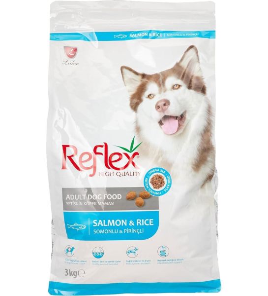 Reflex Somonlu ve Pirinçli Yetişkin Köpek Maması 3kg