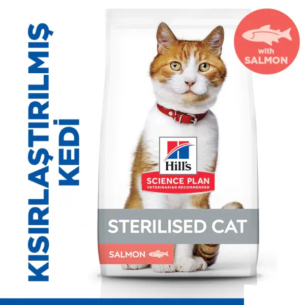 Hill's SCIENCE PLAN Somonlu Kısırlaştırılmış Kedi Maması 13kg + 2kg