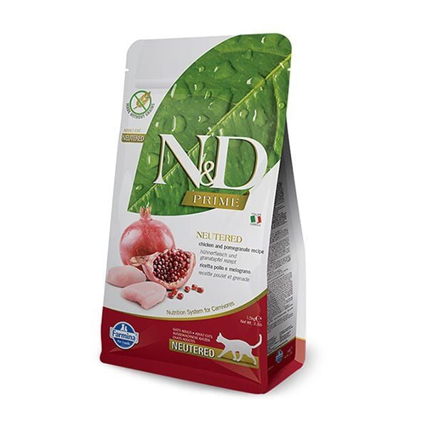 N&D Prime Neutered Tavuklu Ve Narlı Kısırlaştırılmış Kedi Maması 1.5 Kg