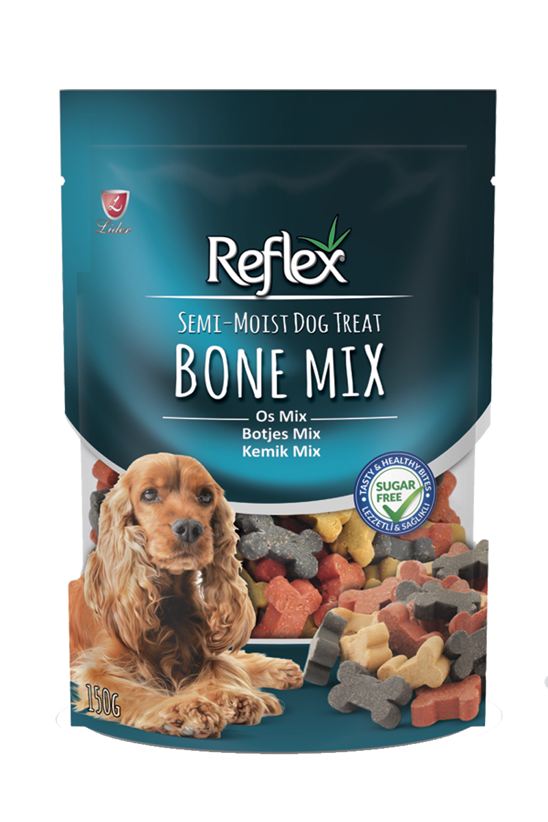 Reflex Semi-Moist Mini Kemik Karışık Ödül 150g