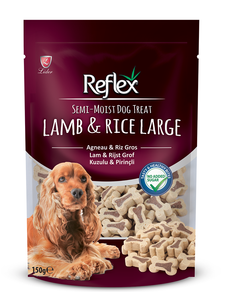 Reflex Semi Moist Kuzulu & Pirinçli Large Ödül Maması 150g