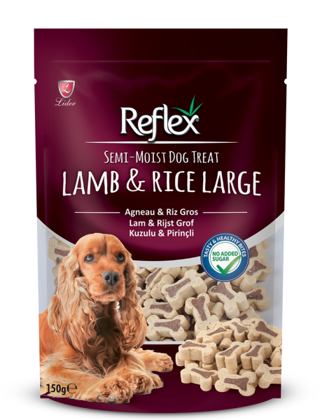 Reflex Semi Moist Kuzulu & Pirinçli Large Ödül Maması 150g