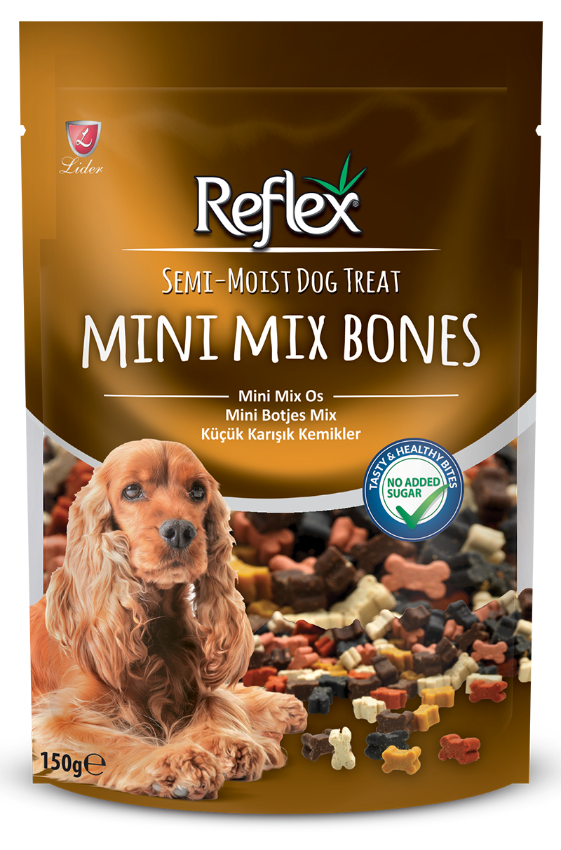 Reflex Semi - Moist Küçük Karışık Kemikler Ödül Maması 150g