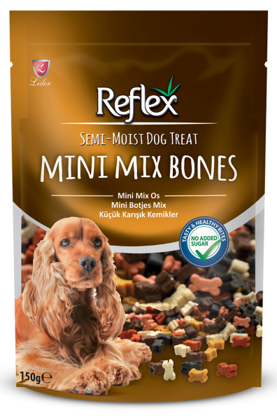 Reflex Semi - Moist Küçük Karışık Kemikler Ödül Maması 150g