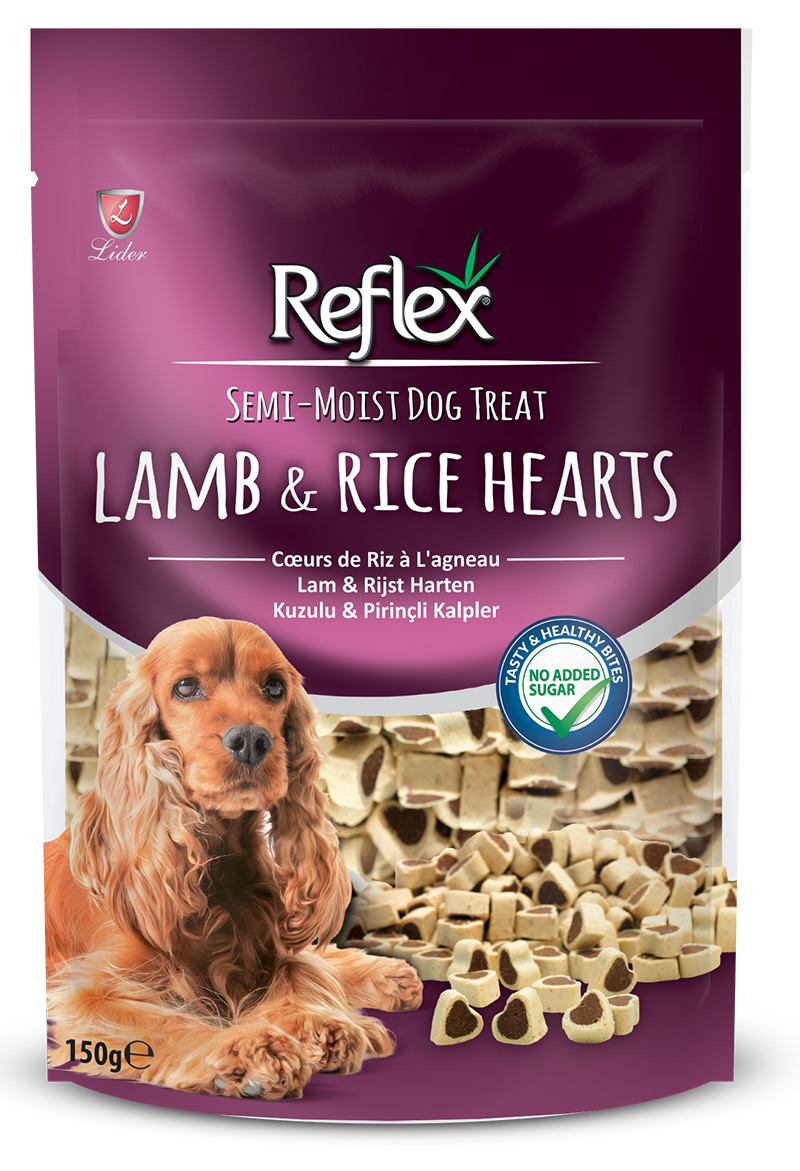 Reflex Semi - Moist Kuzulu & Pirinçli Kalpler Ödül Maması 150g
