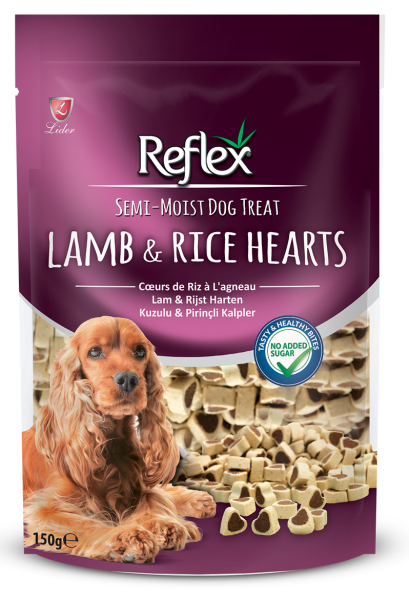 Reflex Semi - Moist Kuzulu & Pirinçli Kalpler Ödül Maması 150g