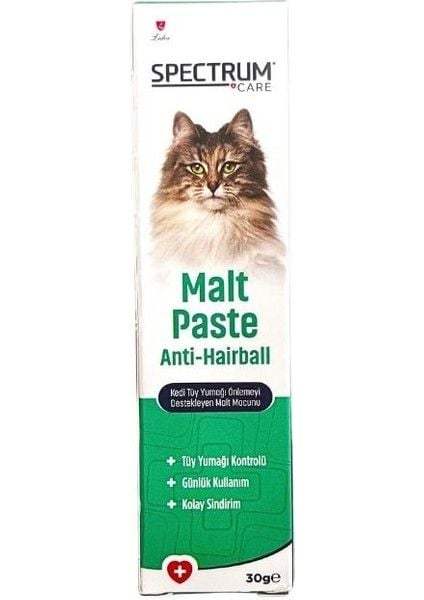 Spectrum Kedi Tüy Yumağı Önlemeyi Destekleyen Malt Macunu 100G