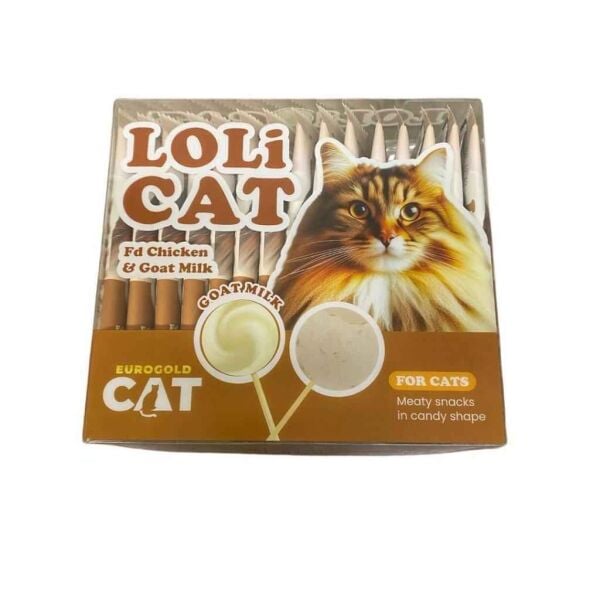 EuroGold LoliCat Keçi Sütlü Kedi Ödül Maması 1,5gr (15'li)