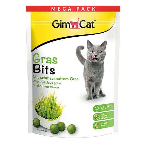 Gimcat Grasbits Kedi Ödül Tableti Mega Boy 425gr