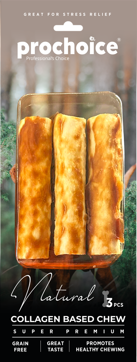 Prochoice Natural Collagen Based Chew, Kolajen Kemik Köpek Ödülü 3 parça