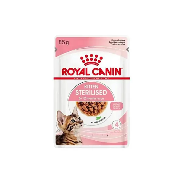 Royal Canin Kitten Gravy Sterilised Kısırlaştırılmış Yavru Kedi  85gr