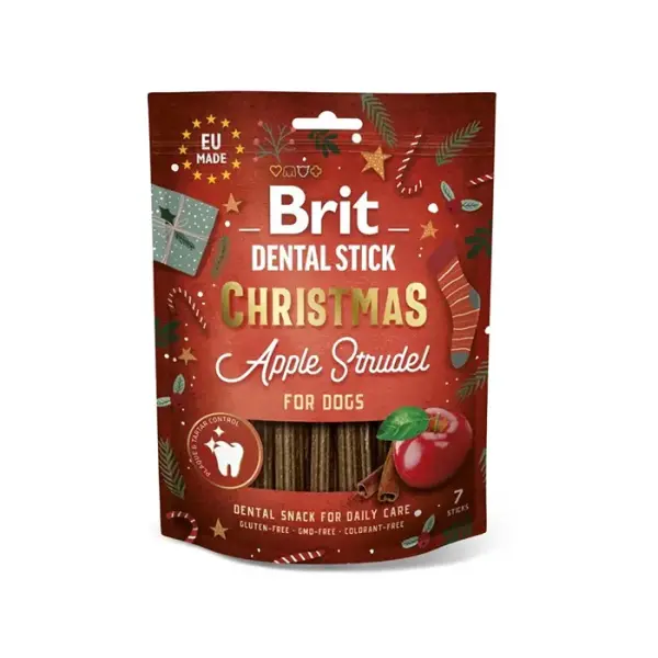 Brit Care Christmas Elmalı ve Tarçınlı Diş Sağlığı Destekleyici Köpek Ödül Maması 250gr