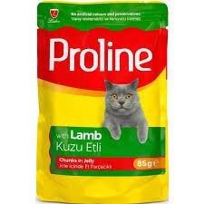 Proline Kedi Konservesi Kuzu Etli Jelly İçinde Parçacıklı 85 Gr