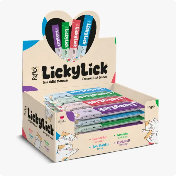 Reflex Plus LıckyLıck Sıvı Kedi Ödül Maması Karışık 72 Adet